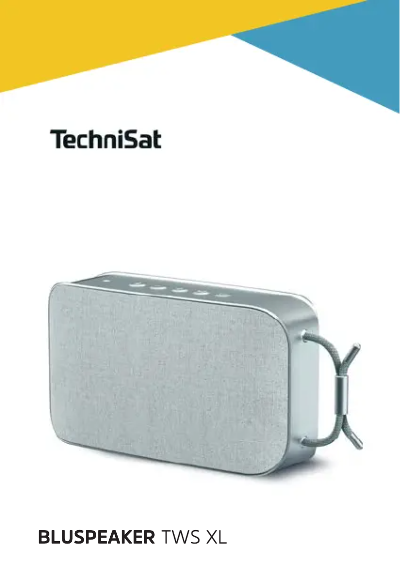 Page n°1 - Manuel utilisateur TechniSat Bluspeaker TWS XL