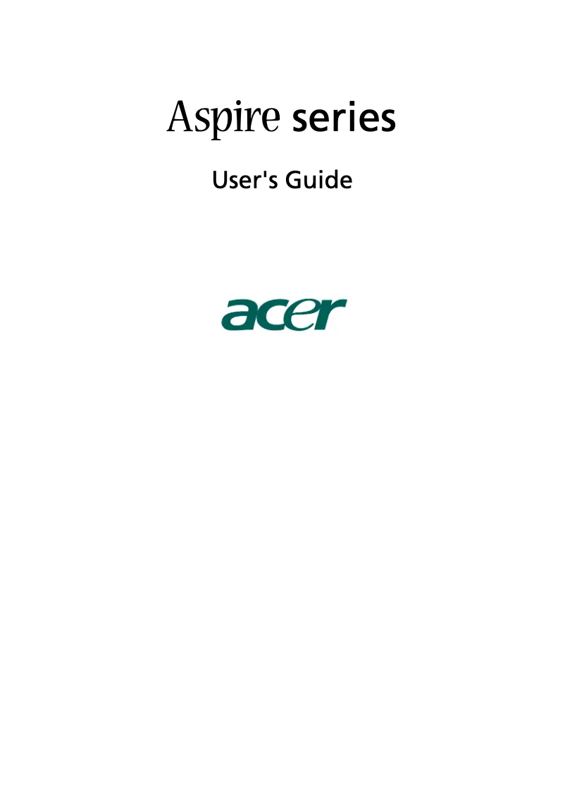 Page n°1 - Manuel utilisateur Acer Aspire T650