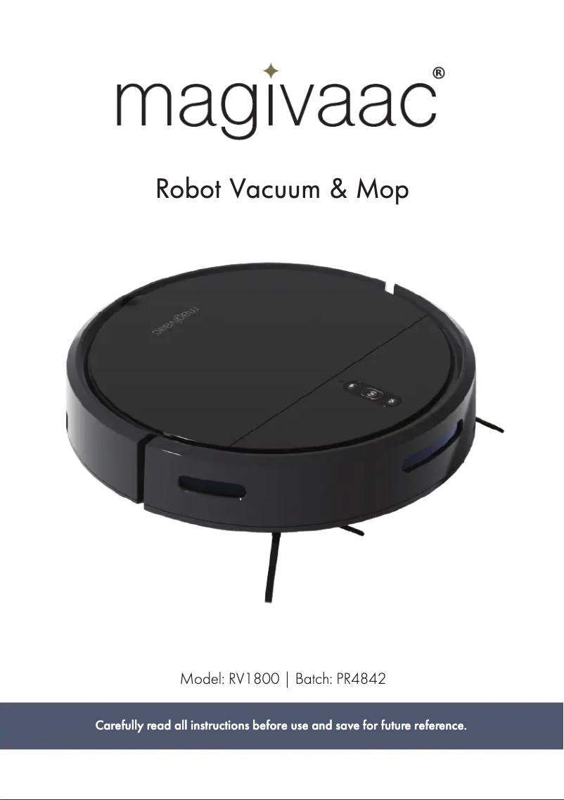 Page 1 de la notice Manuel utilisateur Magivaac RV1800