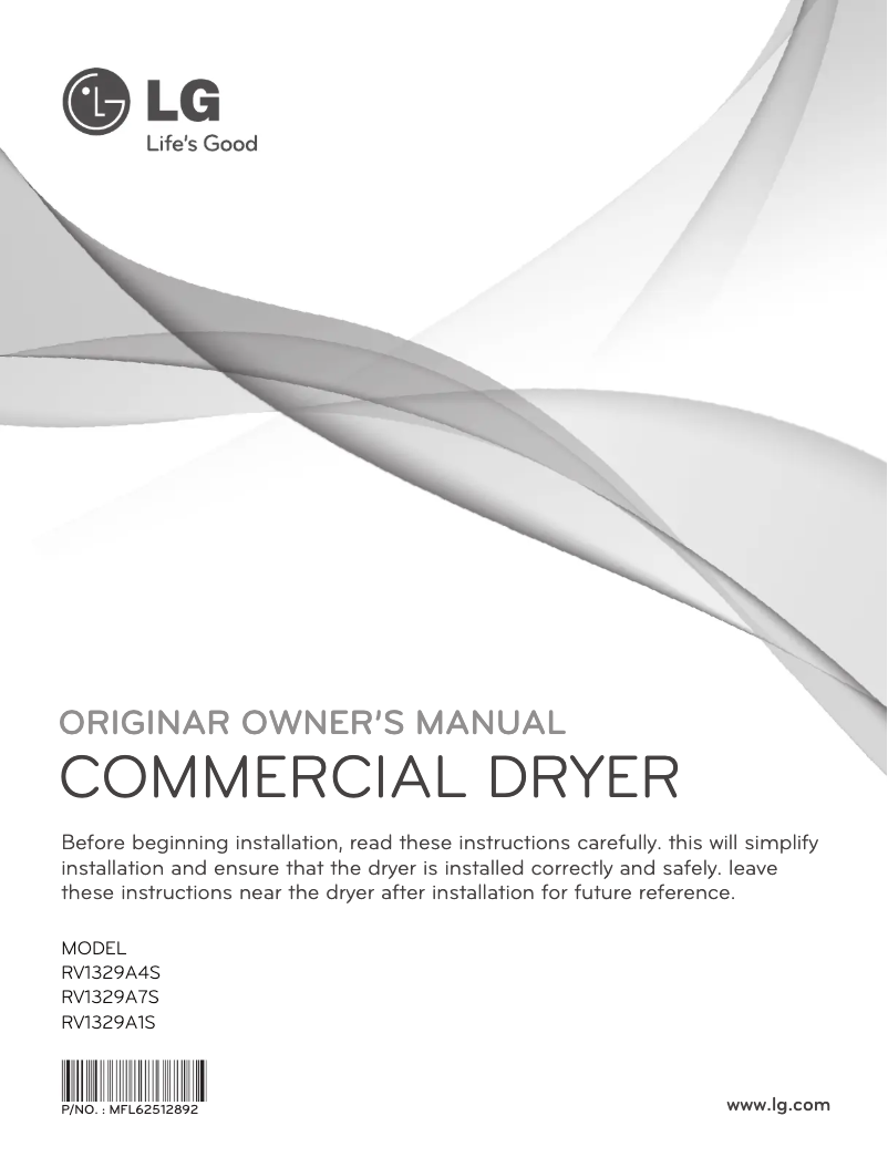 Page n°1 - Manuel utilisateur LG RV1329A4S