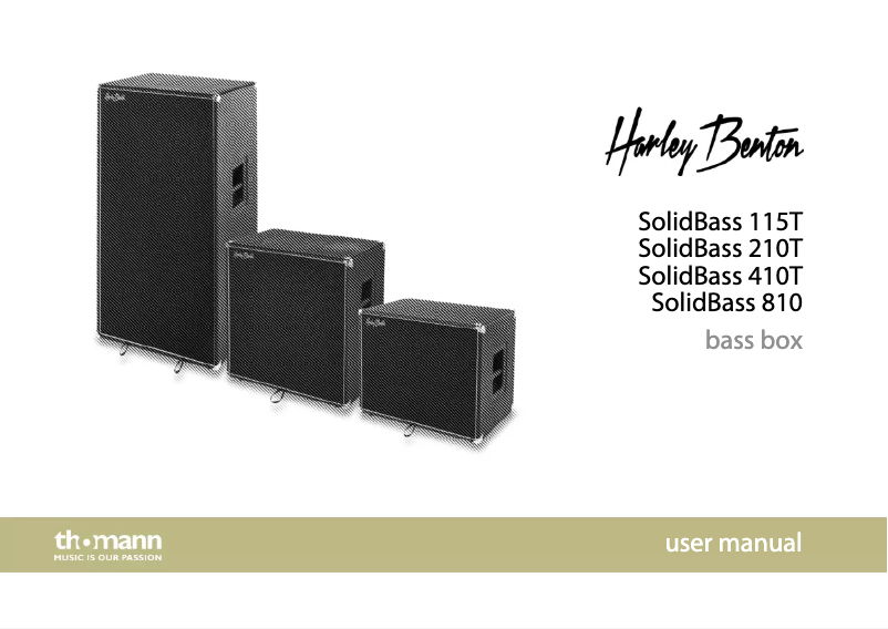 Image de la première page du manuel de l'appareil SolidBass 115T