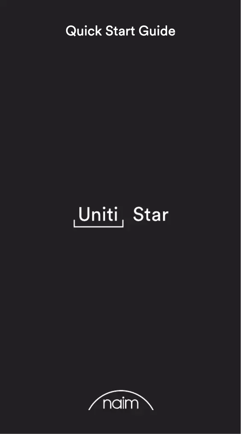 Page n°1 - Mode d'emploi Naim Uniti Star