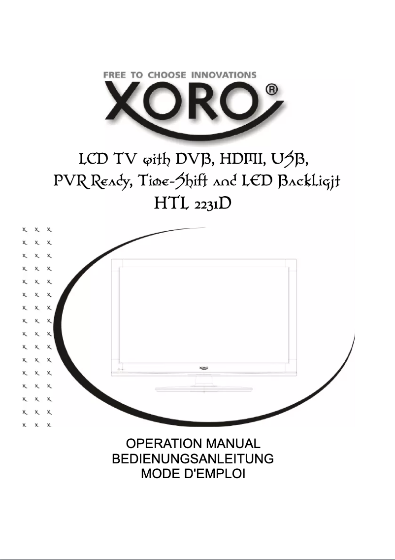 Image de la première page du manuel de l'appareil HTL 2231D