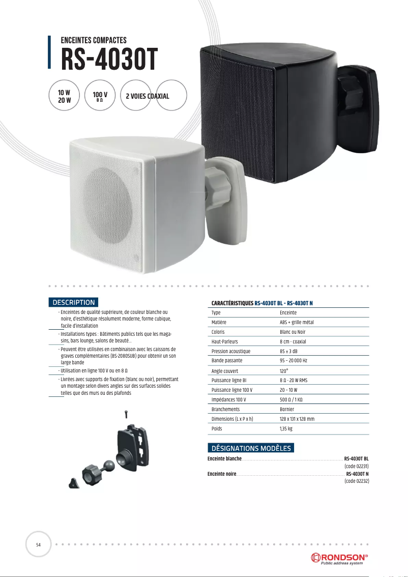 Image de la première page du manuel de l'appareil RS-4030T