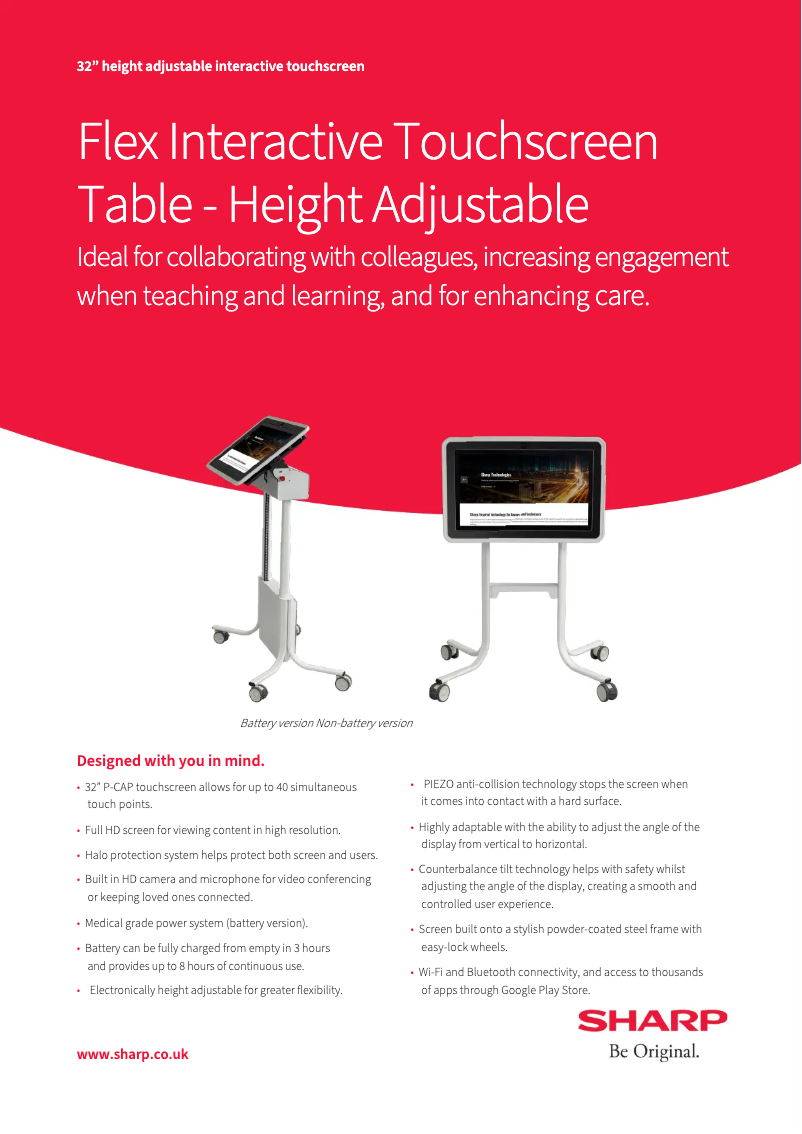 Página 1 del manual Manual de usuario Sharp Flex