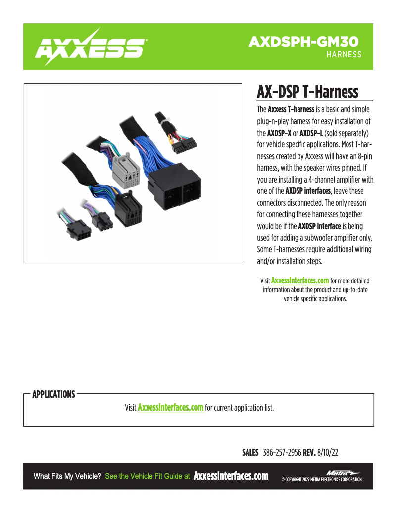 Página 1 del manual Ficha técnica AXESS AXDSPH-GM30