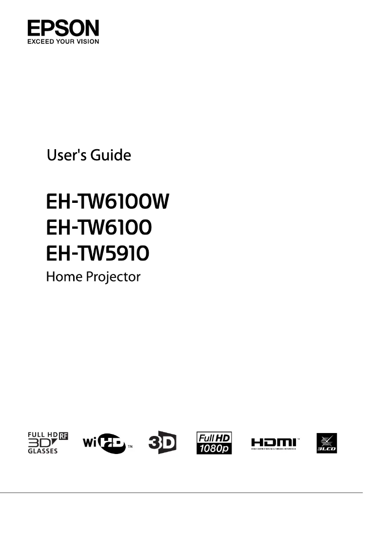 Page 1 de la notice Manuel utilisateur Epson EH-TW5910
