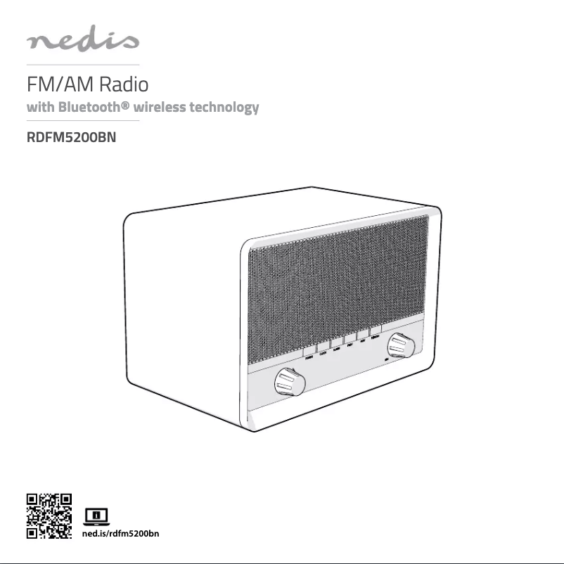 Page 1 de la notice Manuel utilisateur Nedis RDFM5200BN
