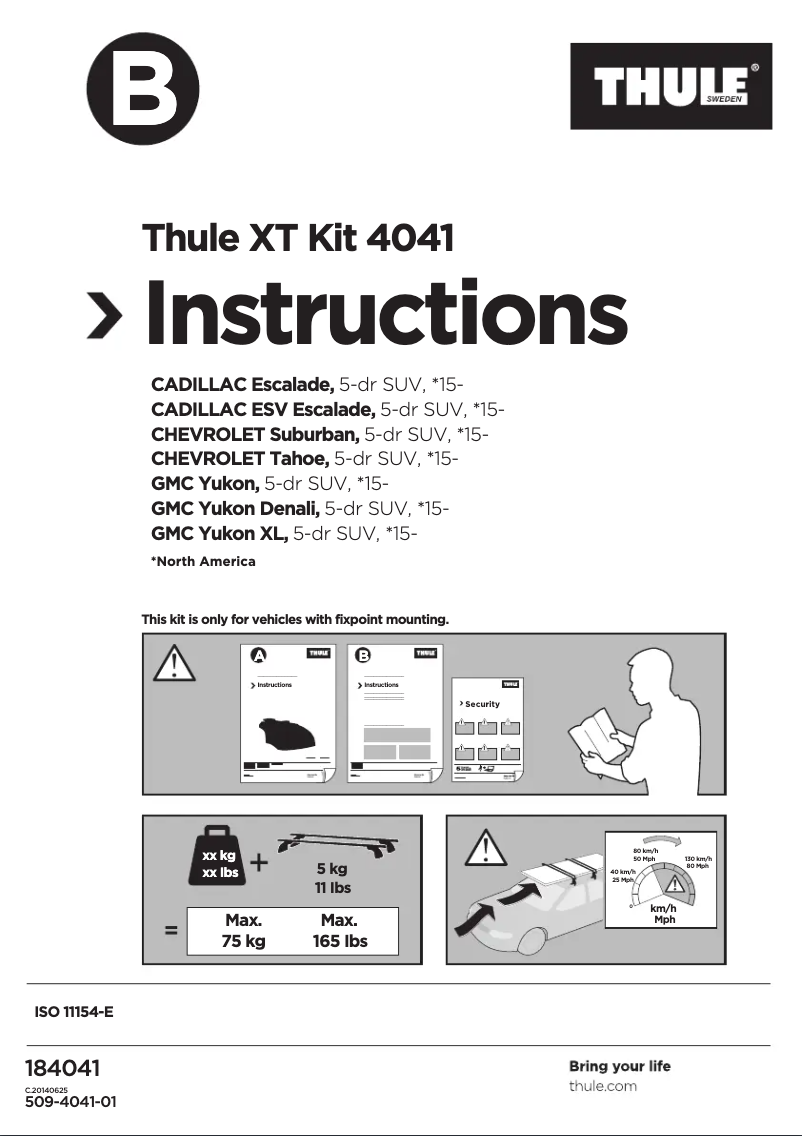 Página 1 del manual Manual de usuario Thule Fit Kit 4041