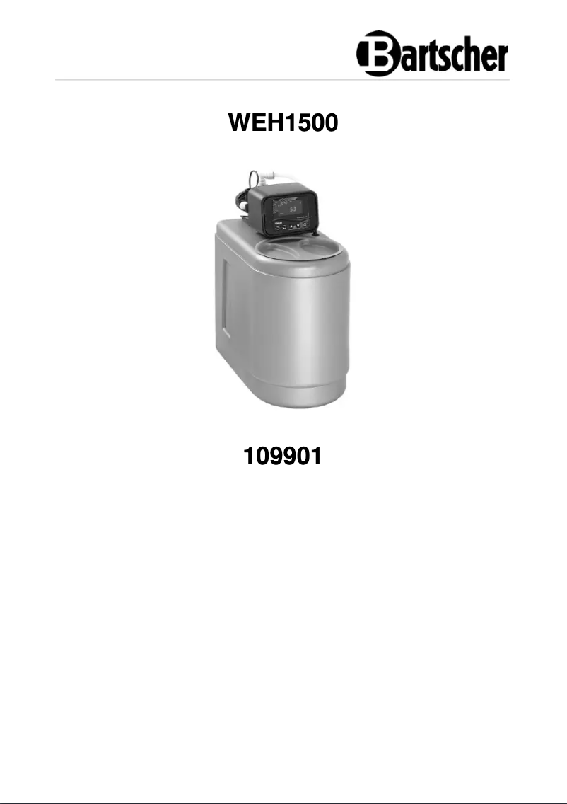 Página 1 del manual Manual de usuario Bartscher WEH1500
