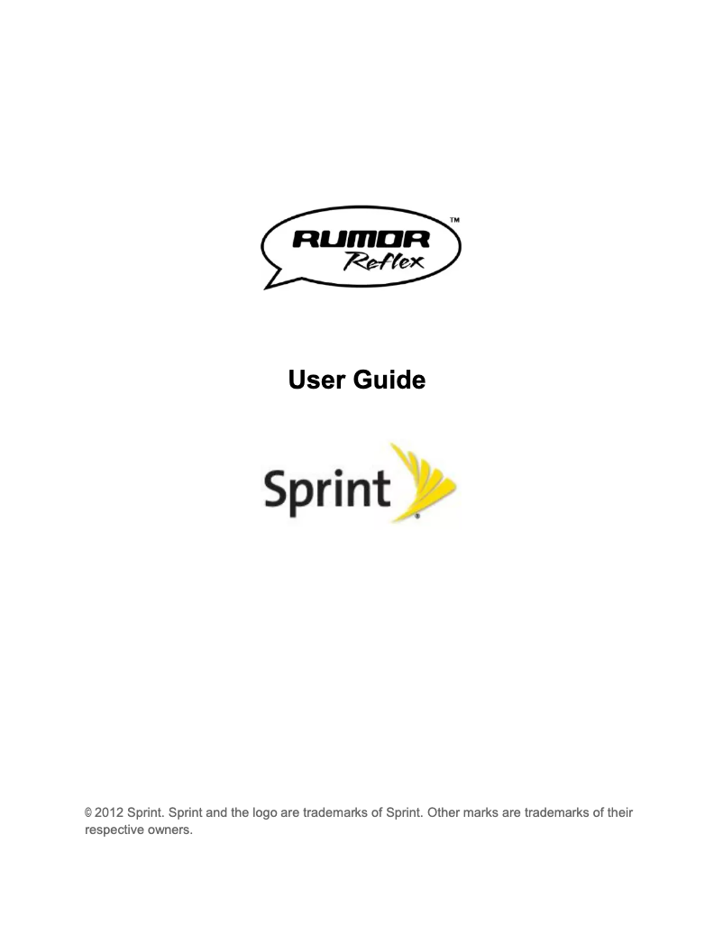 Page n°1 - Manuel utilisateur LG Rumor Reflex LN272