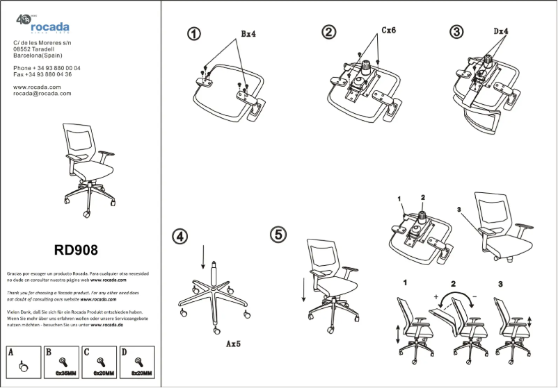 Page 1 de la notice Manuel utilisateur Rocada RD-908