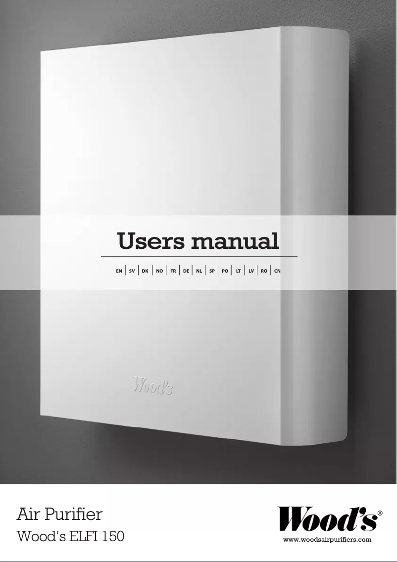 Página 1 del manual Manual de usuario Wood's ELFI150