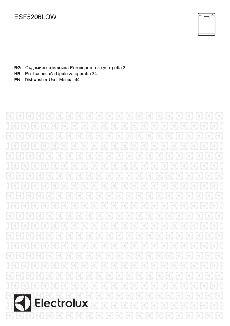 Page n°1 - Manuel utilisateur Electrolux ESF5206LOW