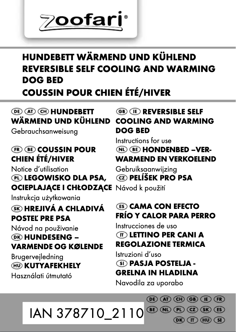 Page 1 de la notice Manuel utilisateur Zoofari IAN 378710