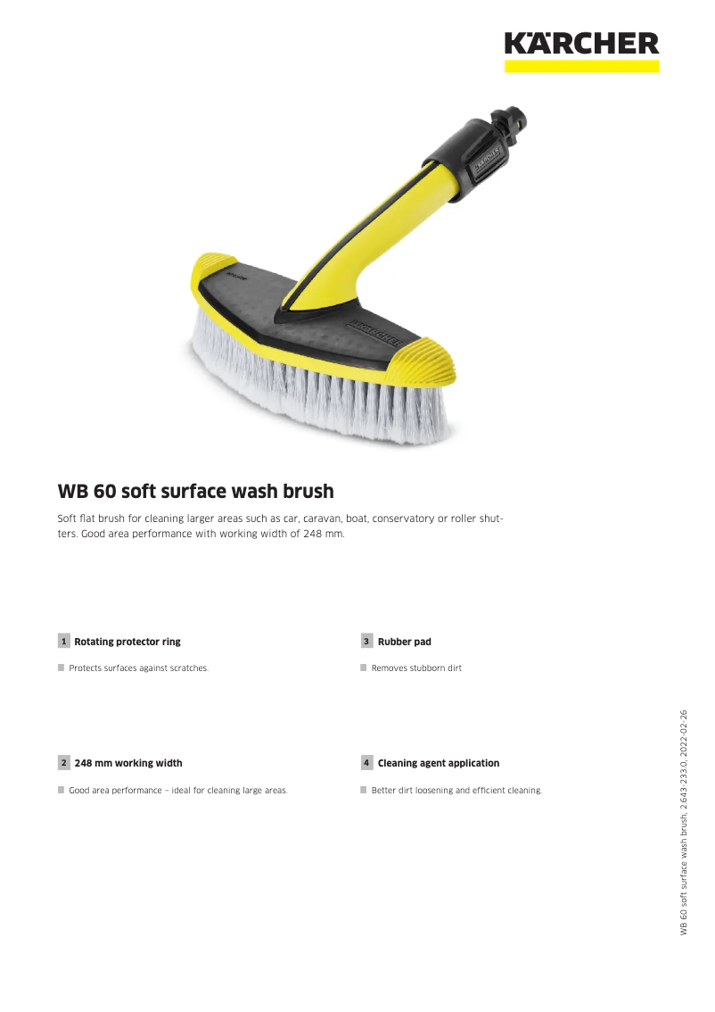 Image de la première page du manuel de l'appareil WB 60