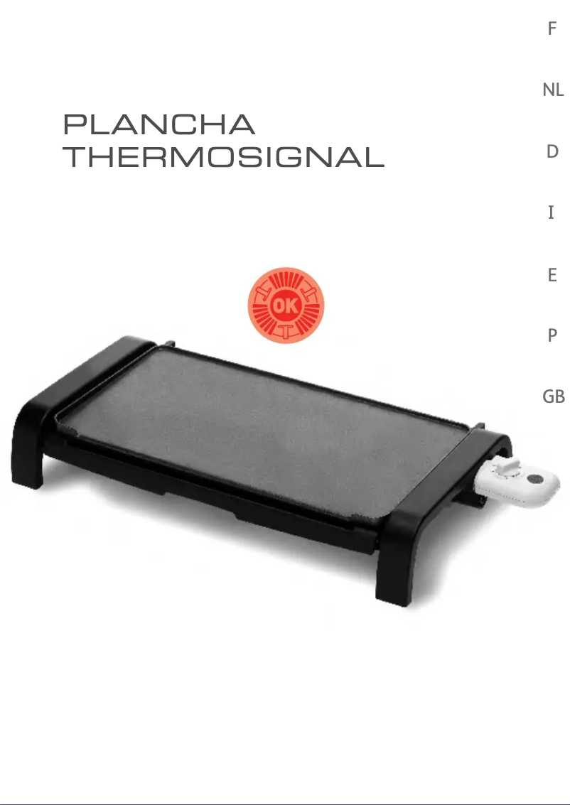 Image de la première page du manuel de l'appareil Plancha Thermosignal CB5220