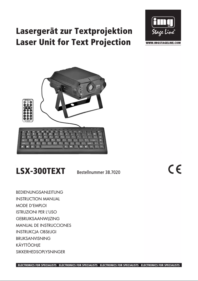 Image de la première page du manuel de l'appareil LSX-300TEXT