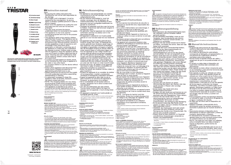 Image de la première page du manuel de l'appareil MX-4826PR