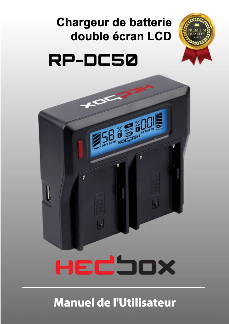 Page n°1 - Manuel utilisateur Hedbox RP-DC50
