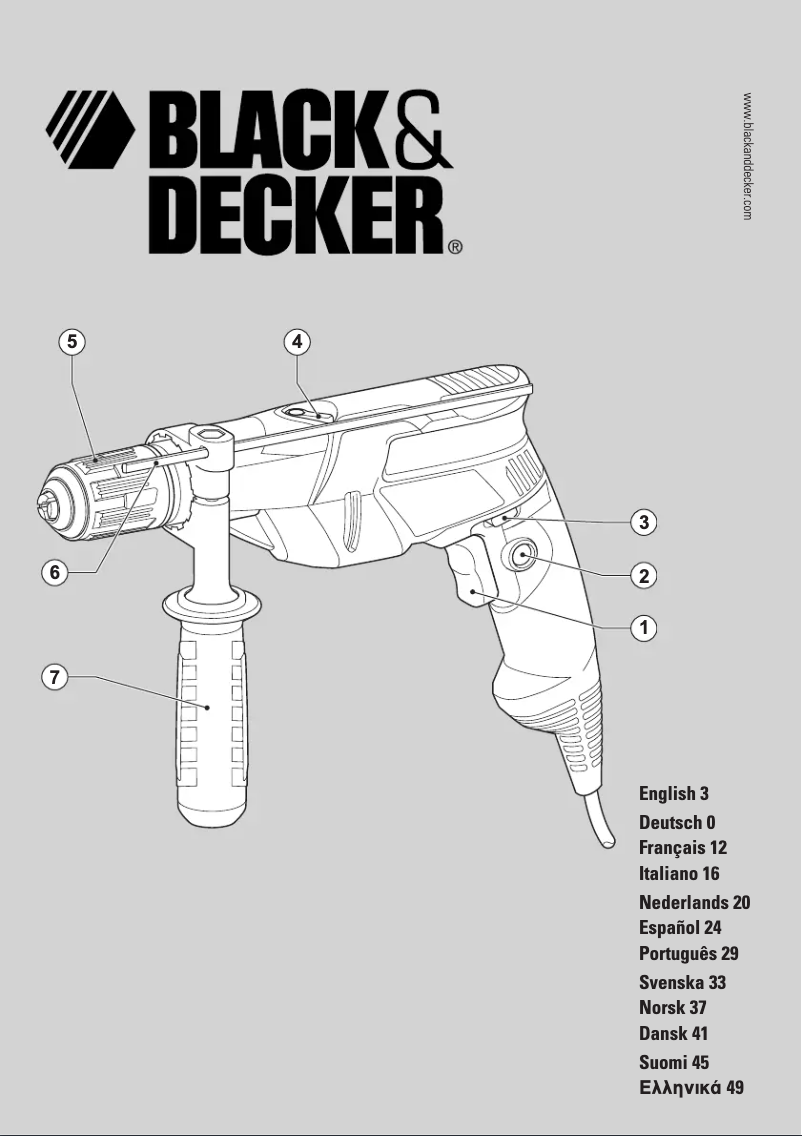 Page 1 de la notice Manuel utilisateur Black & Decker KR603