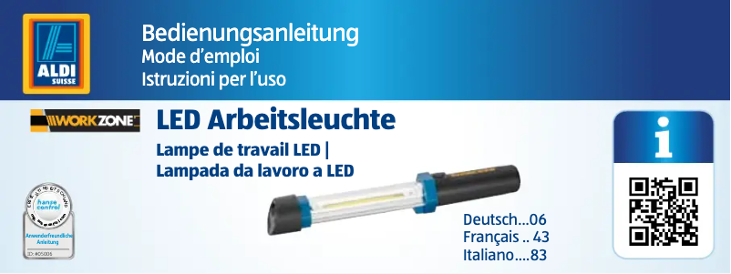 Page 1 de la notice Manuel utilisateur Workzone GT-C-1-US