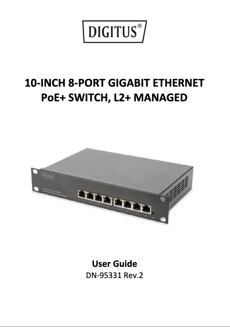 Image de la première page du manuel de l'appareil DN-95331