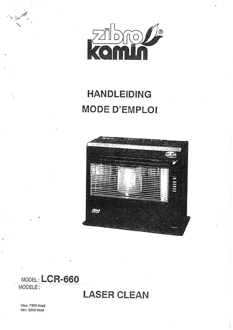 Page n°1 - Manuel utilisateur Zibro Kamin LCR-660