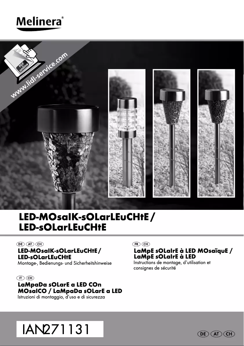 Imagen de la primera página del manual del dispositivo IAN 271131