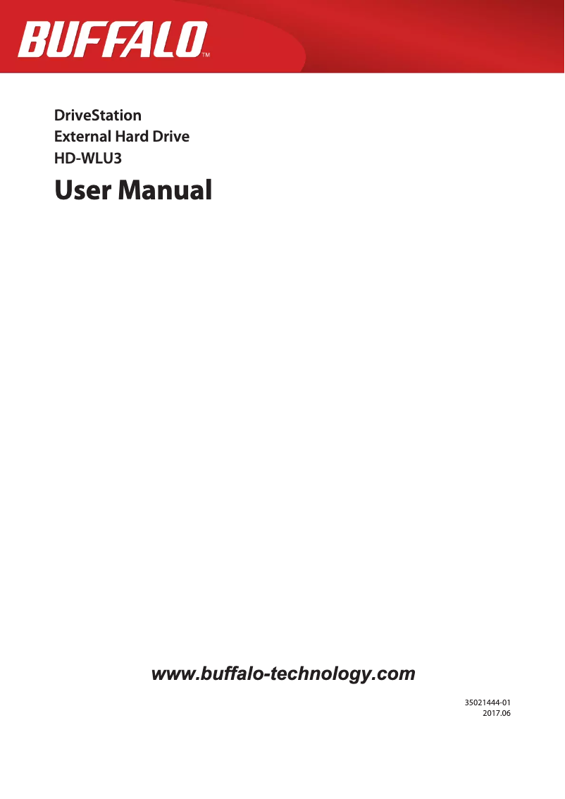 Page 1 de la notice Manuel utilisateur Buffalo DriveStation HD-WLU3
