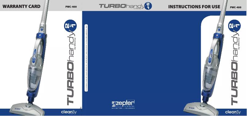 Page n°1 - Manuel utilisateur Zepter TurboHandy 2in1 PWC-400