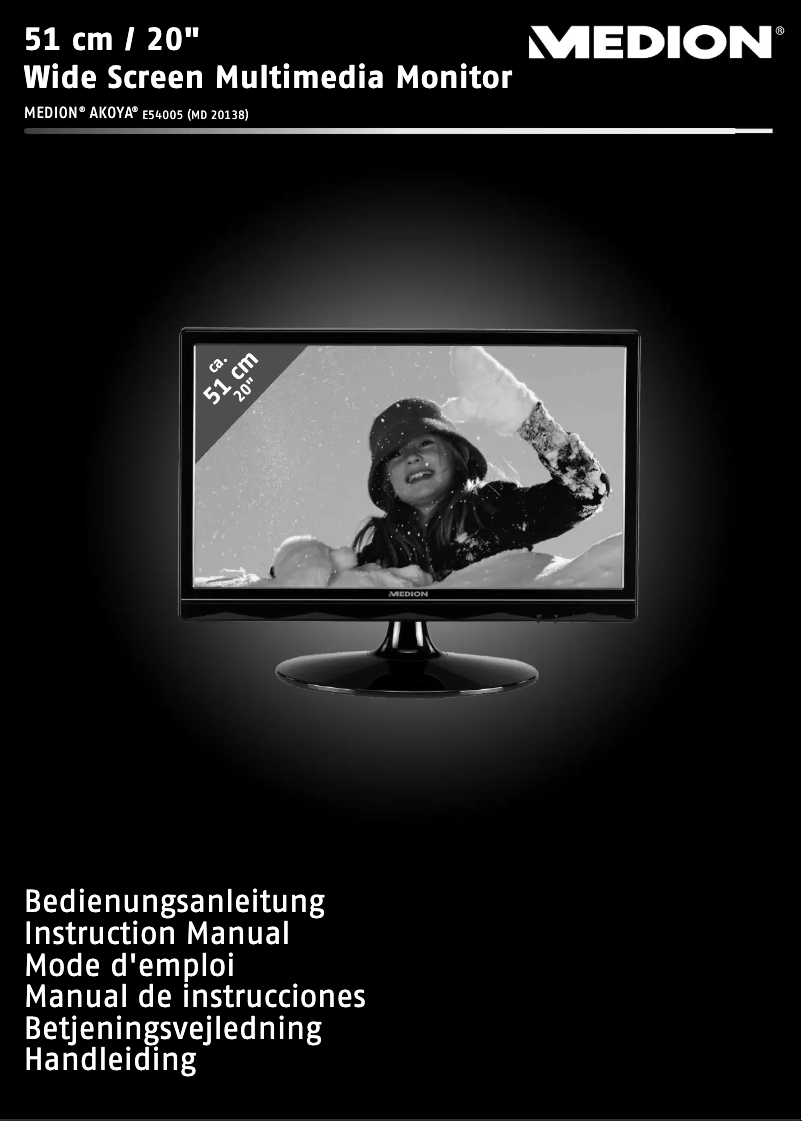 Page n°1 - Manuel utilisateur Medion Akoya E54005 (MD 20138)