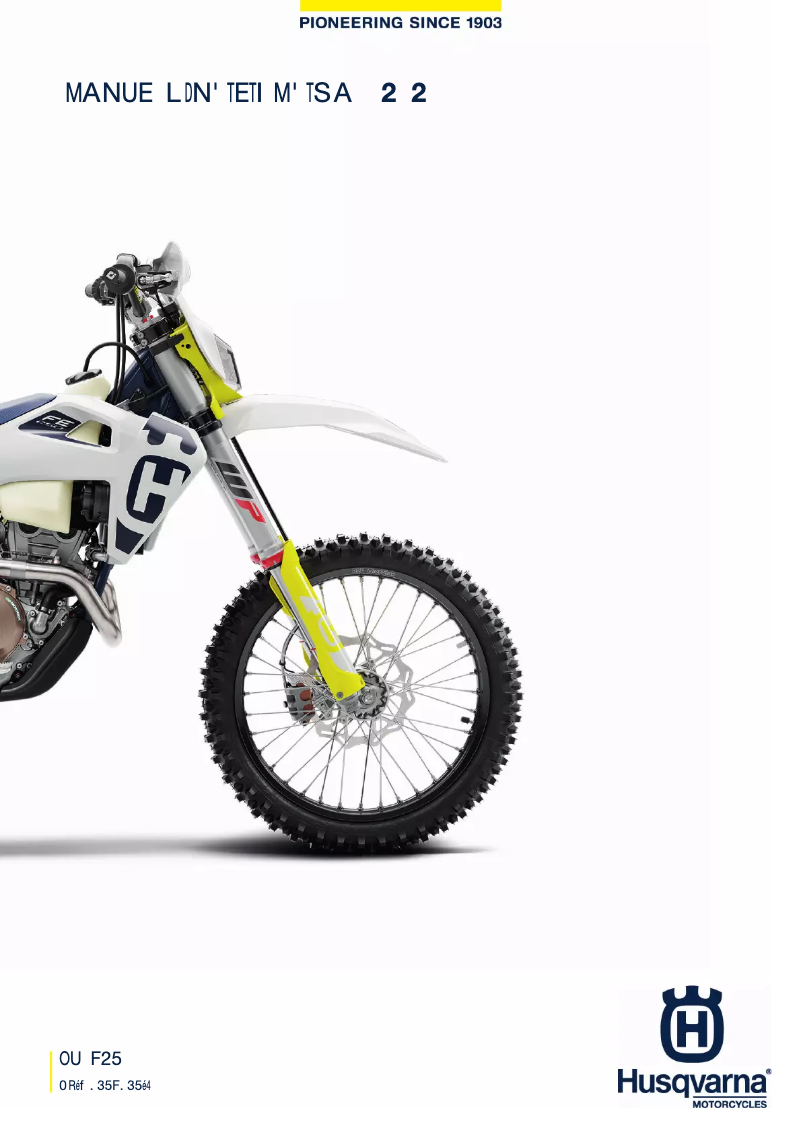 Página 1 del manual Manual de usuario Husqvarna FE 250 (2020)