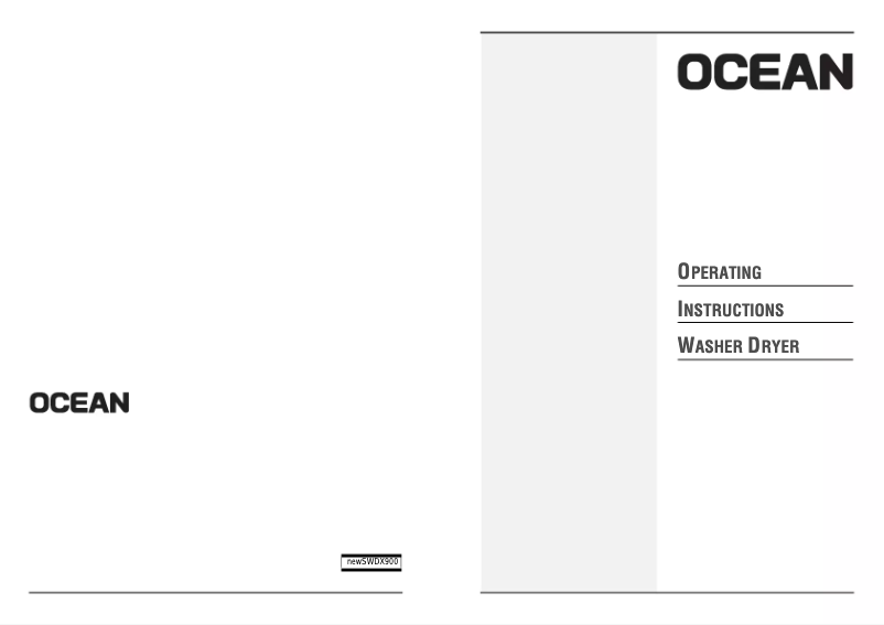 Page n°1 - Manuel utilisateur Ocean WDXT