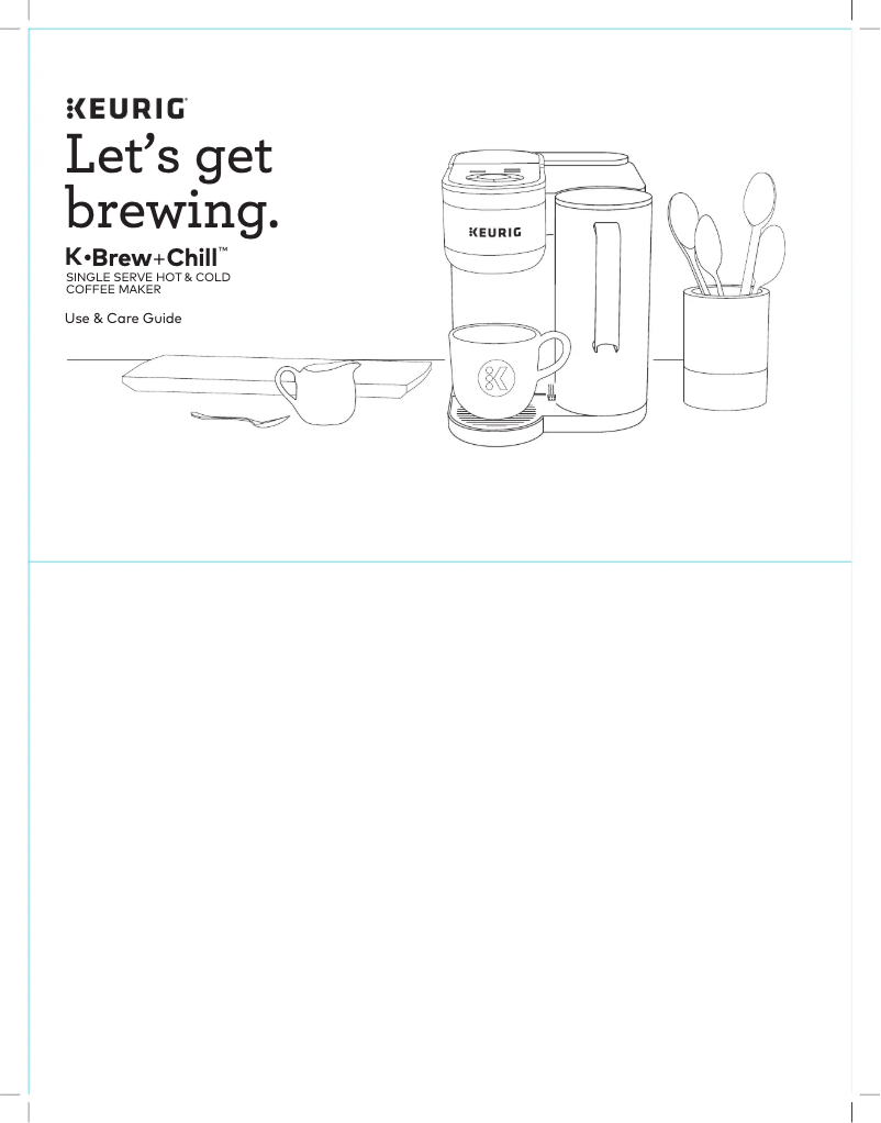 Page n°1 - Manuel utilisateur Keurig K-Brew+Chill
