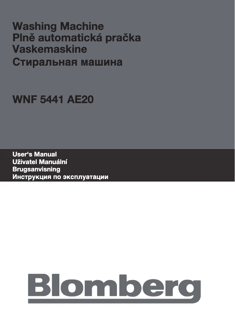 Page 1 de la notice Manuel utilisateur Blomberg WNF 5441 AE20