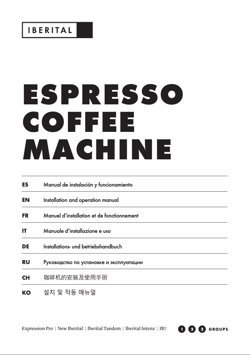Page 1 de la notice Manuel utilisateur Iberital IB7