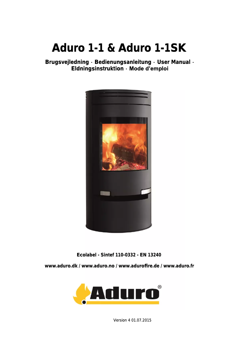Página 1 del manual Manual de usuario Aduro 1-1SK