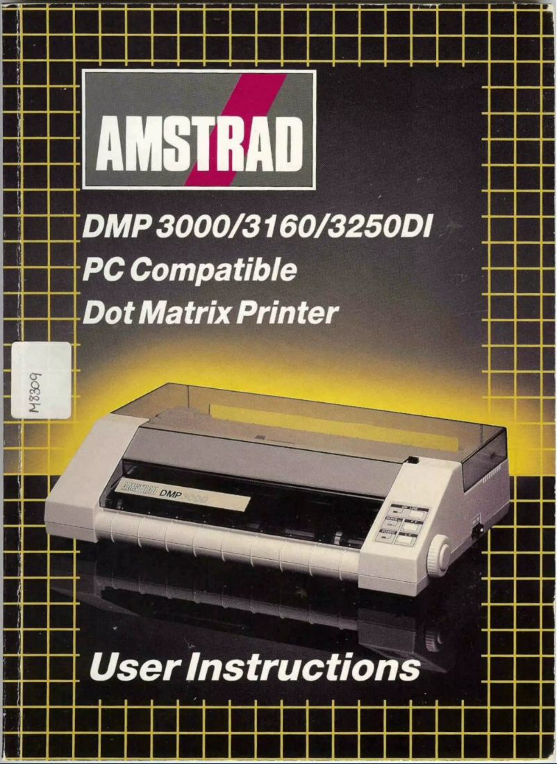 Page 1 de la notice Manuel utilisateur Amstrad DMP 3160