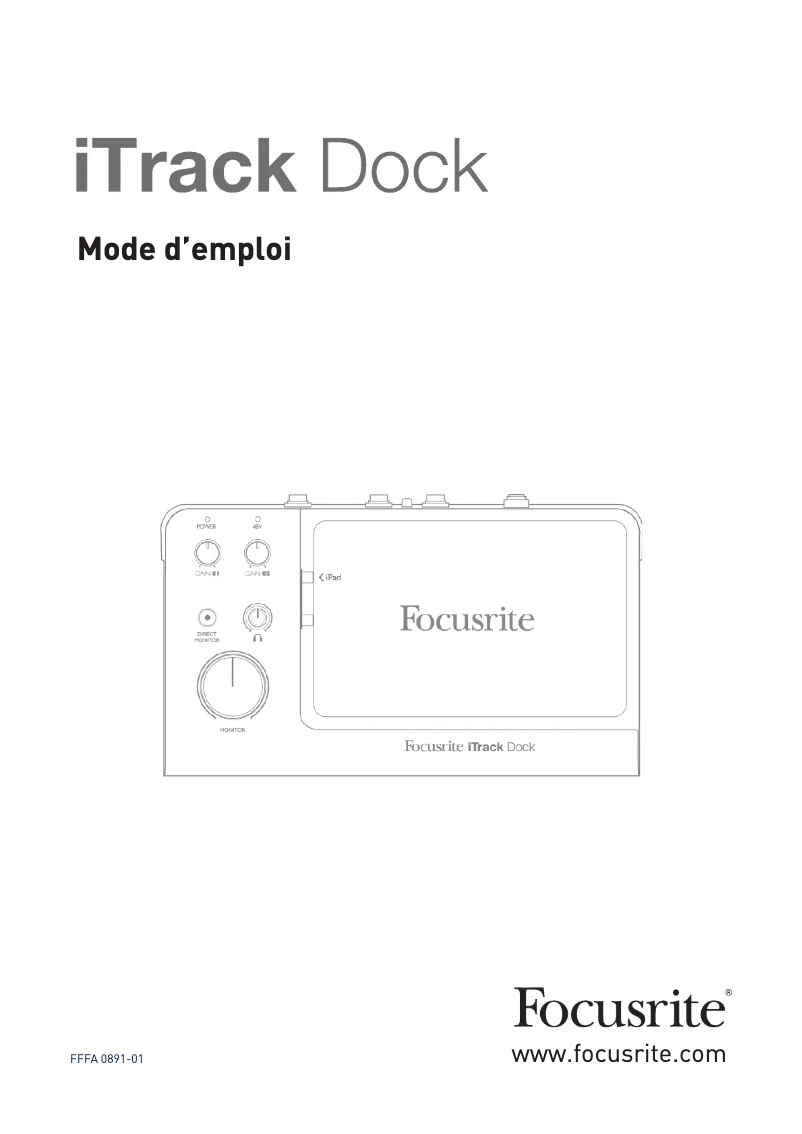 Page n°1 - Manuel utilisateur Focusrite iTrack Dock