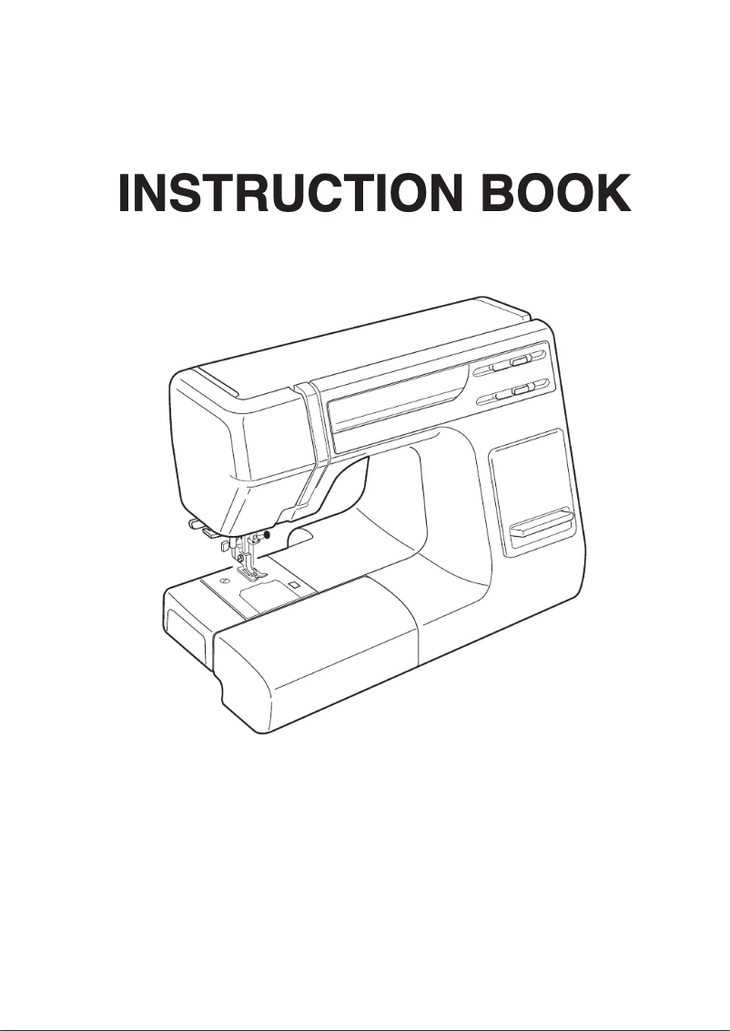 Page n°1 - Manuel utilisateur Janome HD3000