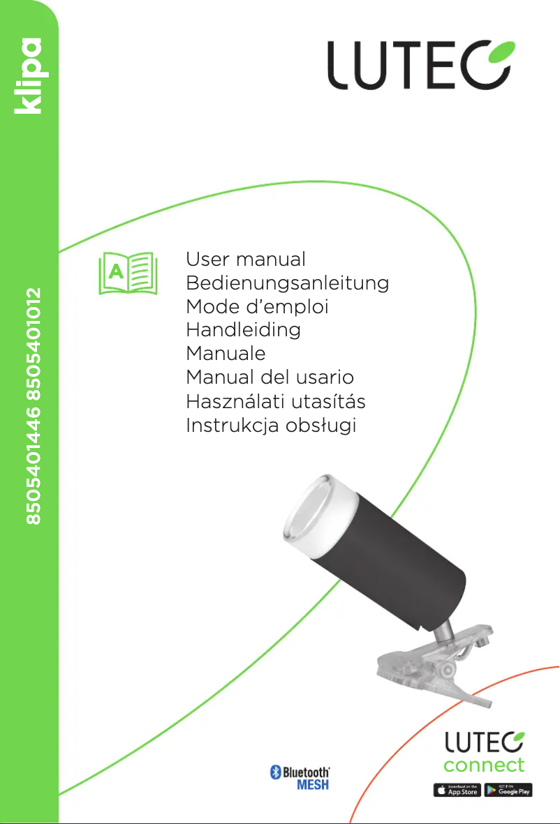 Imagen de la primera página del manual del dispositivo Klipa