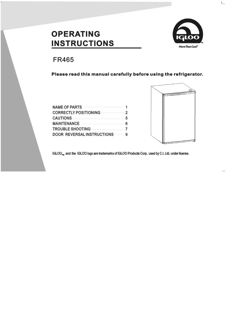 Image de la première page du manuel de l'appareil FR465