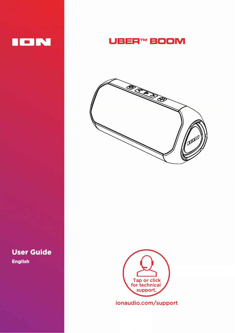 Page n°1 - Manuel utilisateur ION Uber Boom