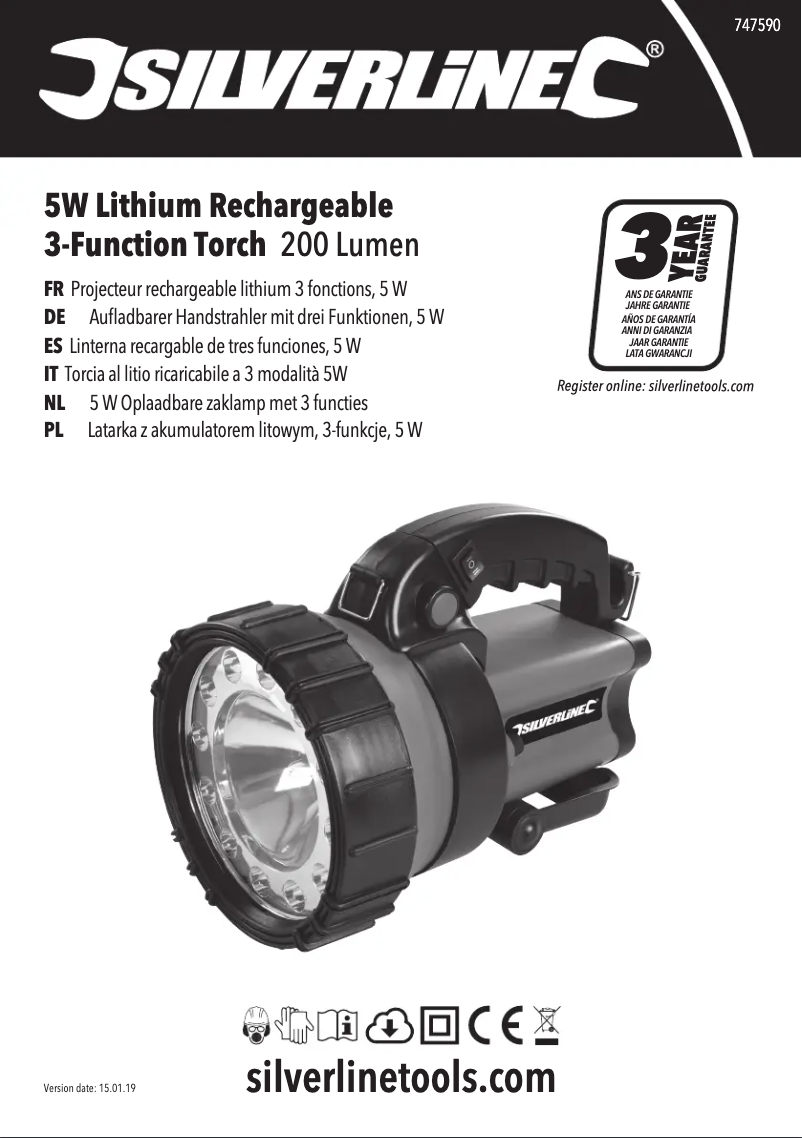 Page n°1 - Manuel utilisateur Silverline 747590