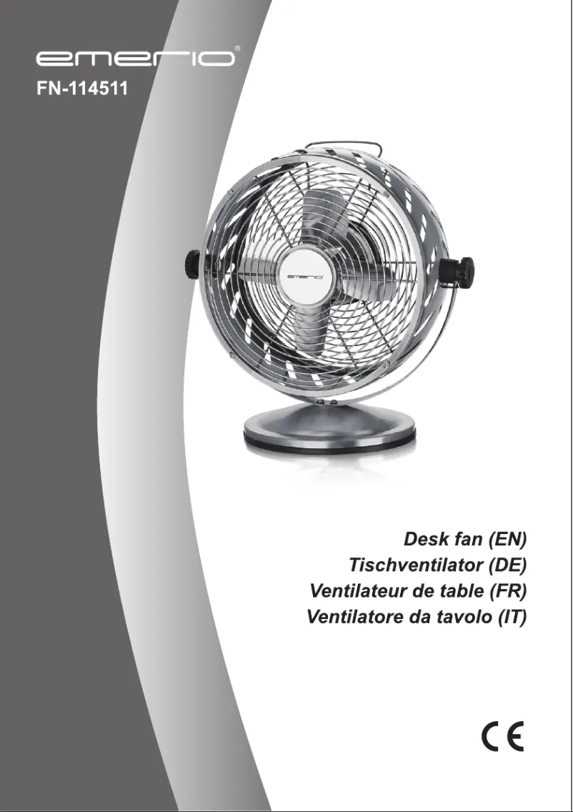 Page n°1 - Manuel utilisateur Emerio FN-114511