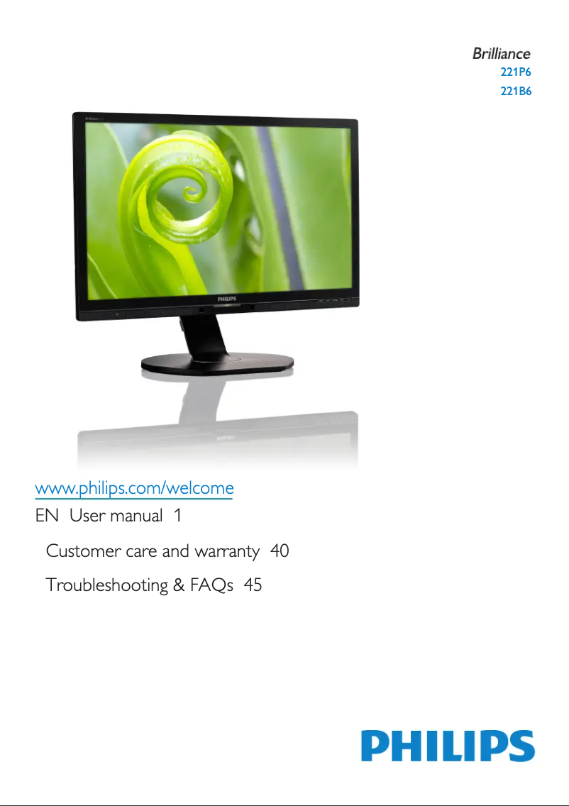 Página 1 del manual Manual de usuario Philips 221B6