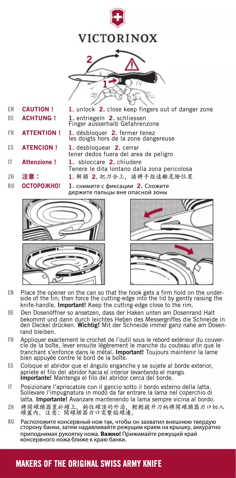 Página 1 del manual Manual de usuario Victorinox Skipper