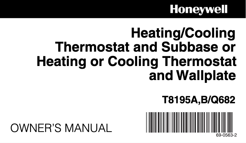 Image de la première page du manuel de l'appareil T8195A