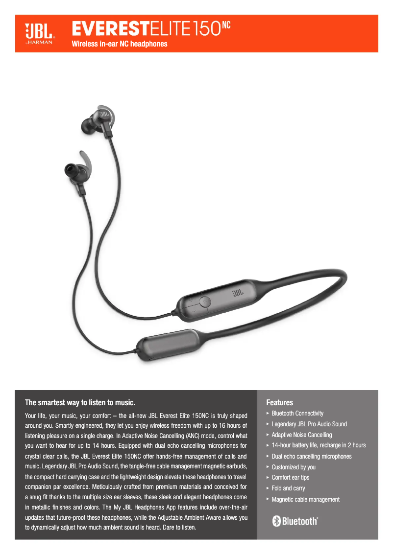 Image de la première page du manuel de l'appareil Everest Elite 150NC